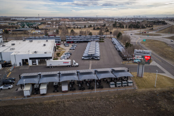Transwest - Henderson solar-integrated hail canopies