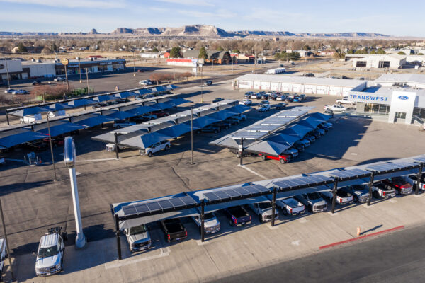 Transwest - Scottsbluff solar-integrated hail canopies