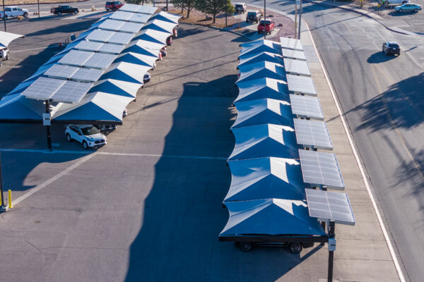 Transwest - Scottsbluff solar-integrated hail canopies