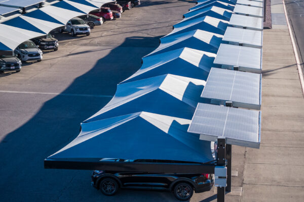Transwest - Scottsbluff solar-integrated hail canopies