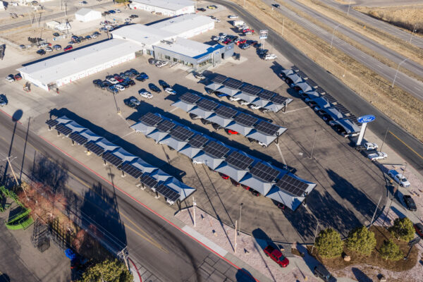 Transwest - Scottsbluff solar-integrated hail canopies