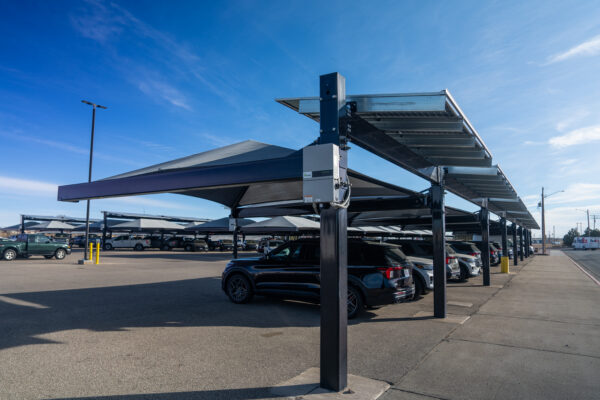 Transwest - Scottsbluff solar-integrated hail canopies