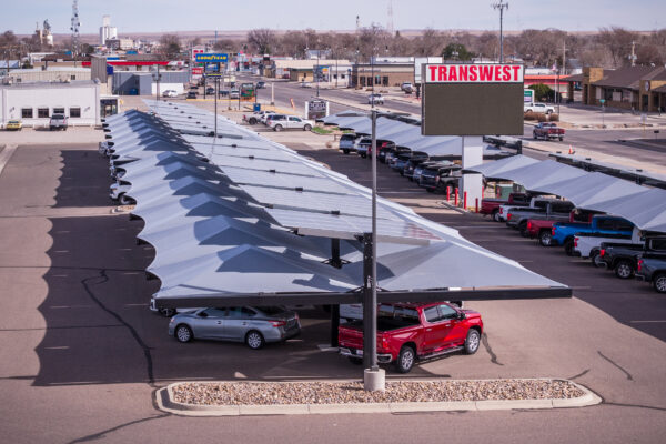 Transwest - Sterling solar-integrated hail canopies