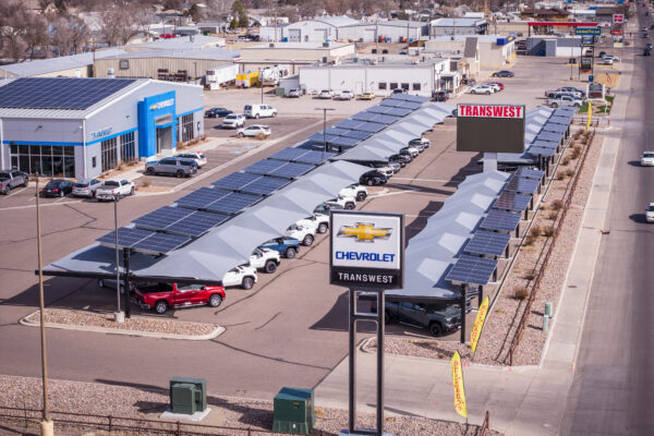 Transwest - Sterling solar-integrated hail canopies
