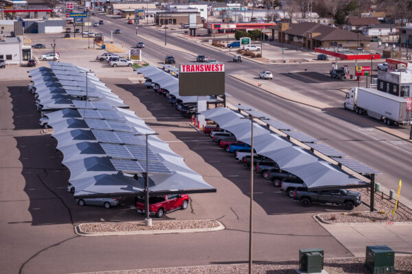 Transwest - Sterling solar-integrated hail canopies